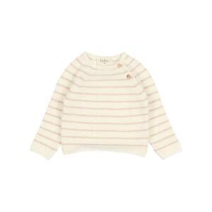 NEW BÚHO girl's striped knit jumper top in sand